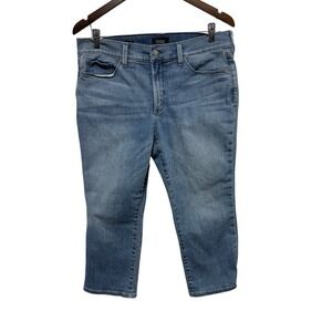 NYDJ Jeans Womens 14 Petite Marilyn Crop FixTuck Stretch Denim Cropped